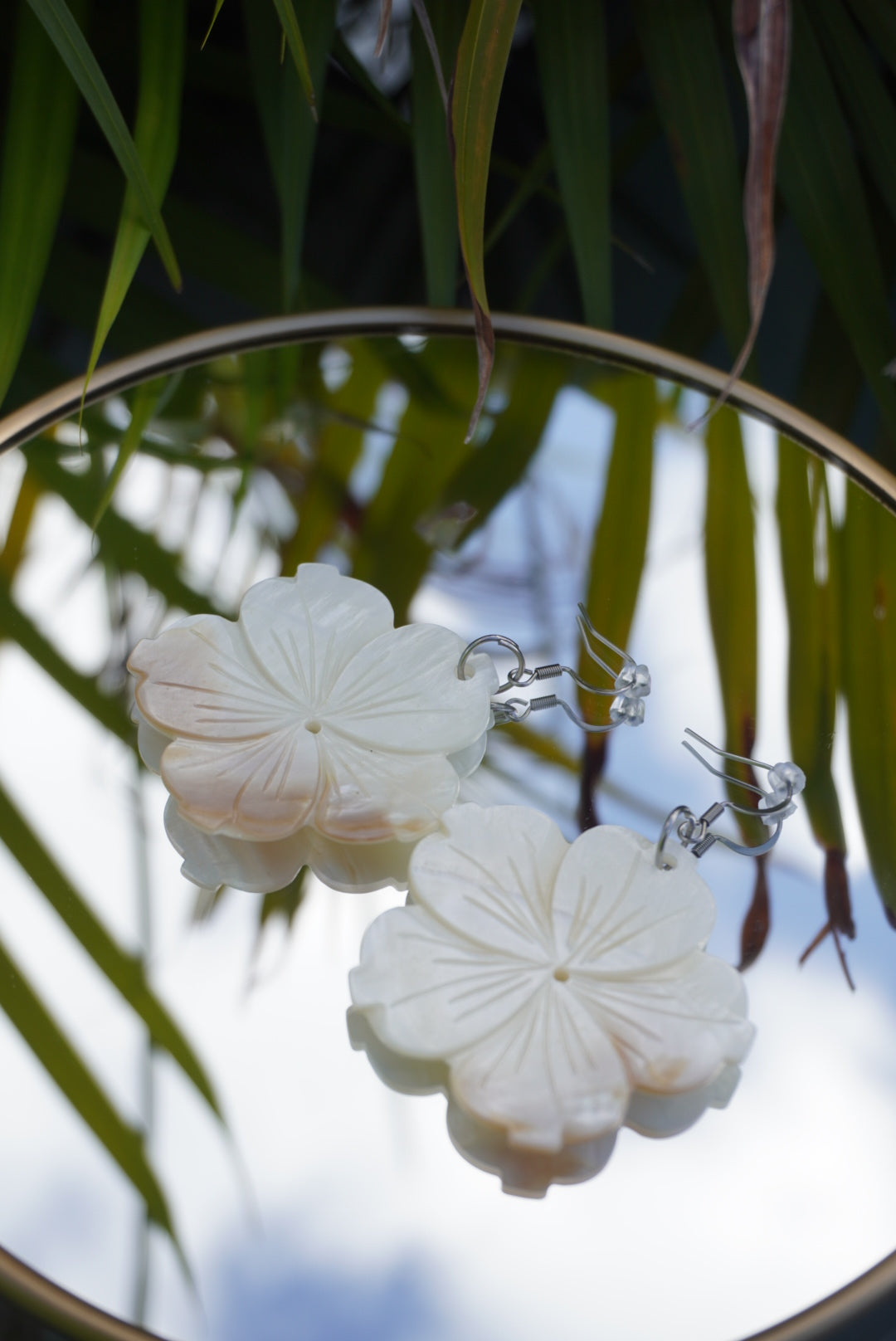 Pendientes de flores grandes